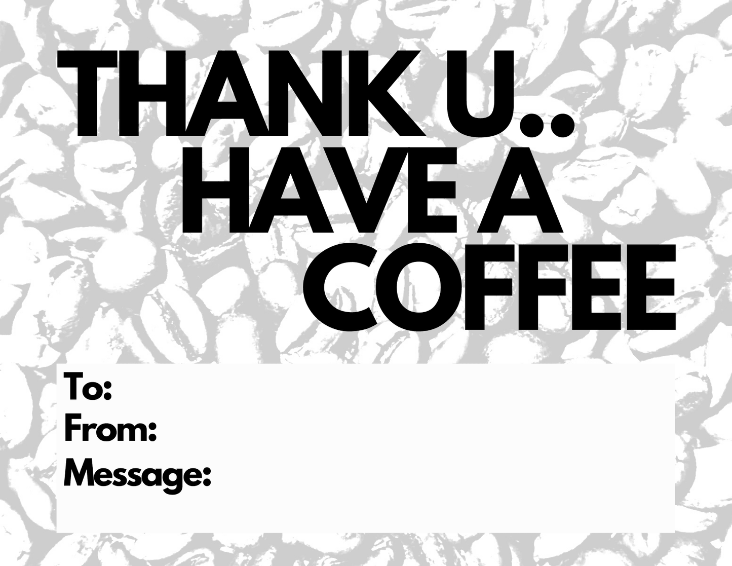 Coffee Bean Gift Card