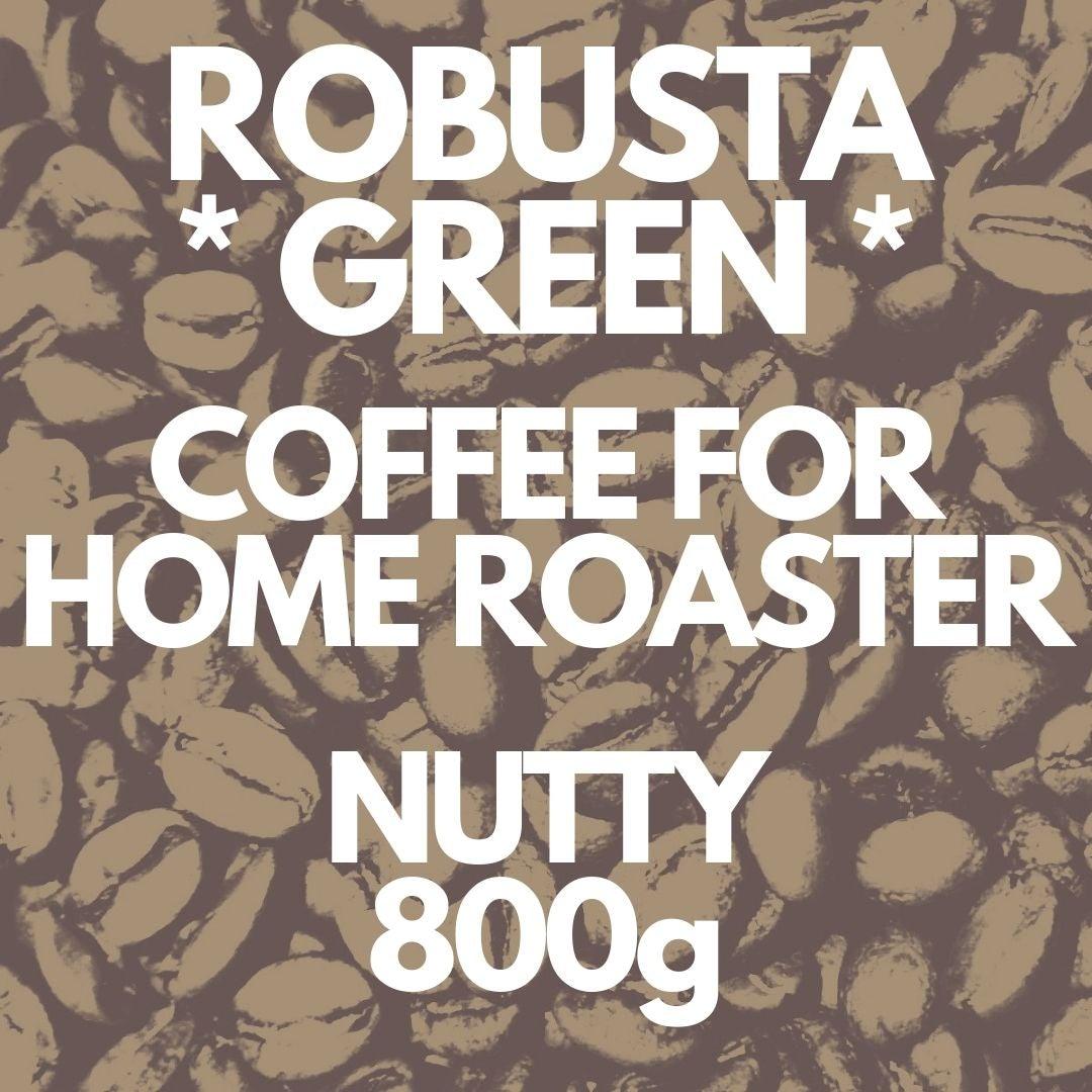800g of GREEN COFFEE - UGANDAN Robusta 18 Screen - Sidewalk Coffee Company