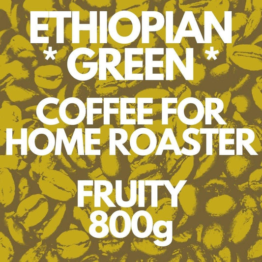 800g of GREEN COFFEE - Single origin Ethiopian - Grade 1 Sidamo Coffee - South Ethiopia Woreda - Sidewalk Coffee Company